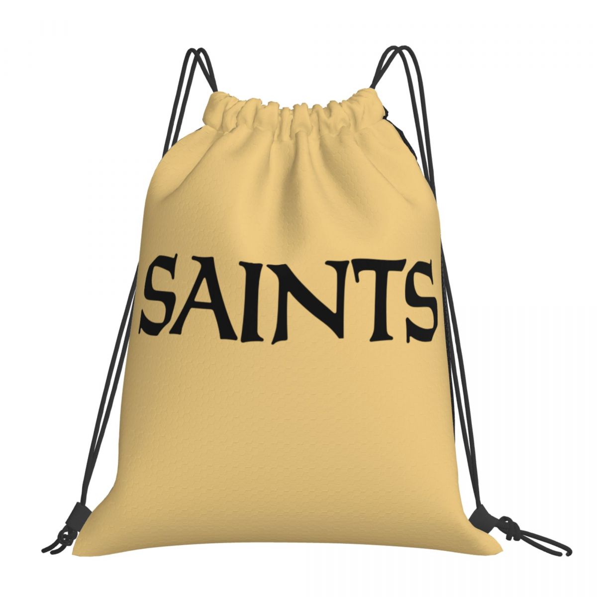 New Orleans Saints Wordmark Drawstring Bags for School Gym