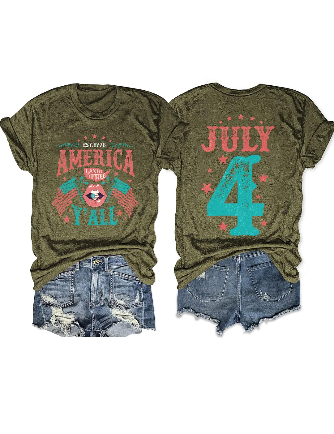 Land of the Free 4th of July T-shirt