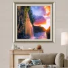 Waterfall Sunrise  | Full Round Diamond Painting Kits