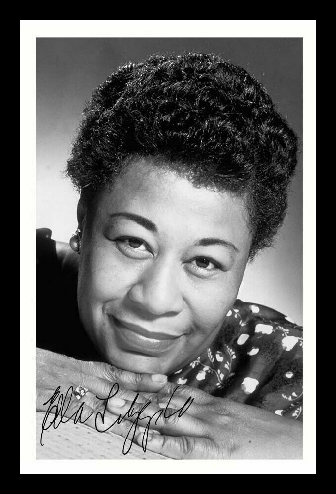 Ella Fitzgerald Autograph Signed & Framed Photo Poster painting