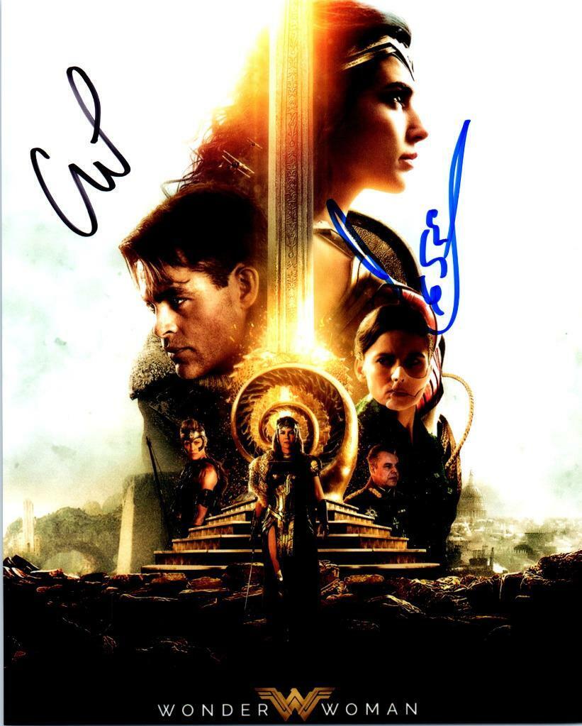 Chris Pine Gal Gadot 8x10 Autographed signed Photo Poster painting Picture and COA