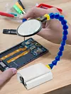 1/4In Thread Welding Auxiliary Tool w/5X Magnifying Glass PCB Soldering DIY Tool