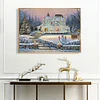 Snow Scene-11CT Stamped Cross Stitch-50*60cm