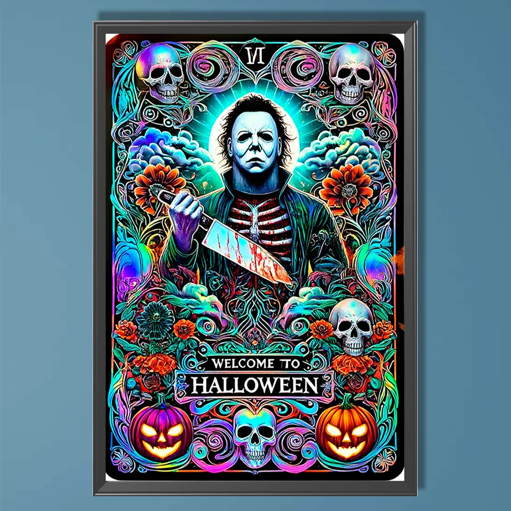 Diamond Painting - Full Round Drill - Halloween Horror Tarot(Canvas|40*60cm)
