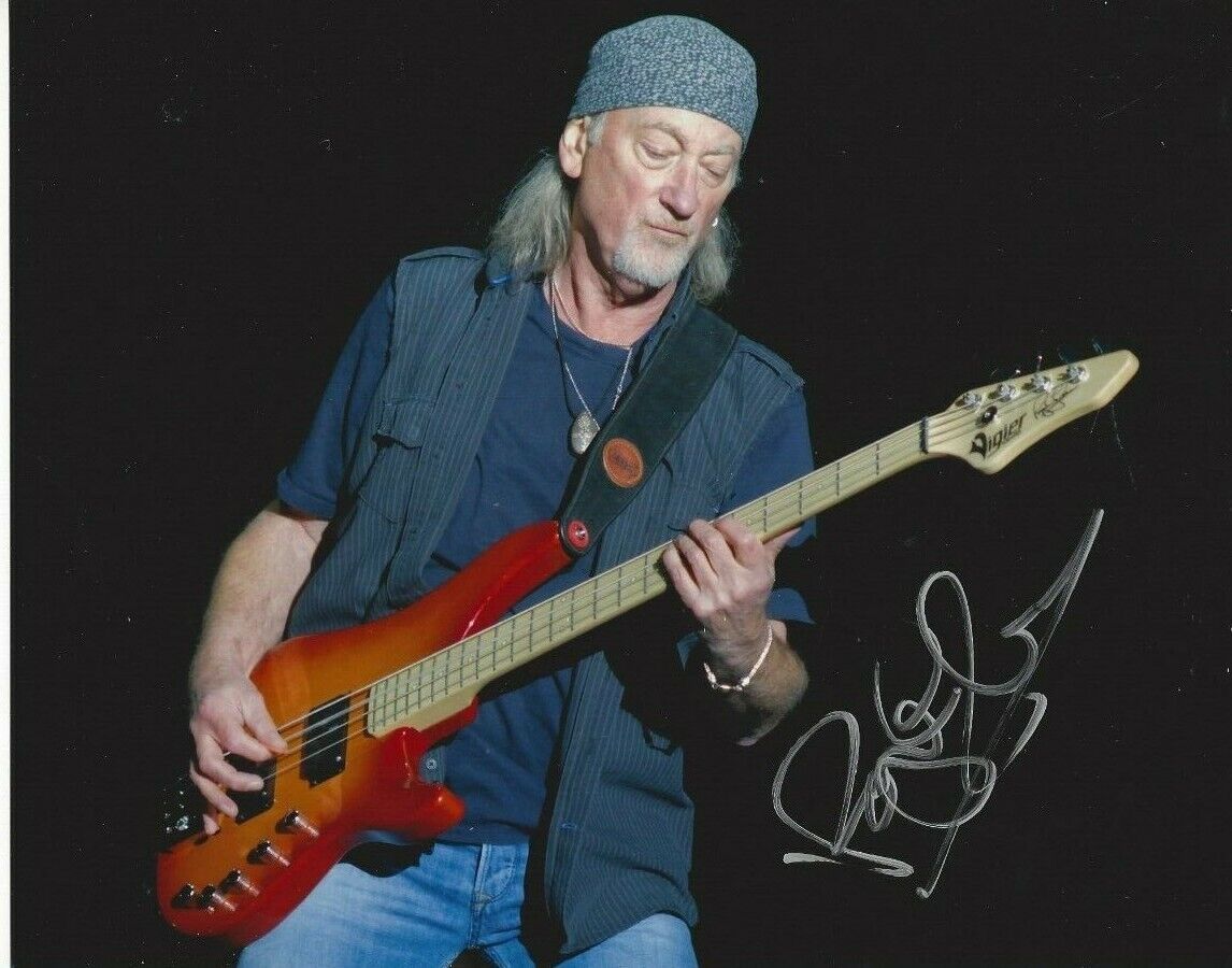 Roger Glover autographed 8x10 Deep Purple RainbowC619