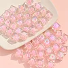 12mm Flashing Crystal Acrylic Square Beads DIY Jewelry