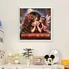 Girl-11CT Stamped Cross Stitch 40*40cm/15.75*15.75in