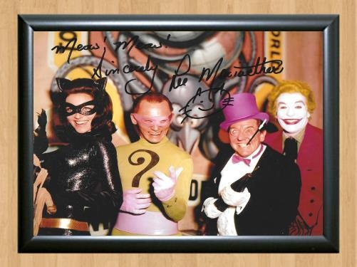 Batman Lee Meriwether Cast Signed Autographed Photo Poster painting Poster Print Memorabilia A3 Size 11.7x16.5