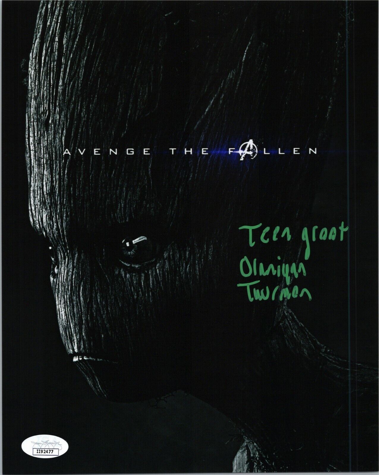 OLANIYAN THURMON Authentic Hand-Signed TEEN GROOT Avengers