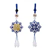 Snowflake Beaded Counted Cross Stitch Ornament Kit Cross Stitch Bead Keychain 