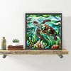 Diamond Painting-DIY Full Round Drill Stained Glass Turtle