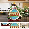 DIY Christmas 25 Days Countdown Diamond Painting Tabletop Ornaments Kit  Crystal Art Craft Decoration Wooden for Living Room Home Office Decoration