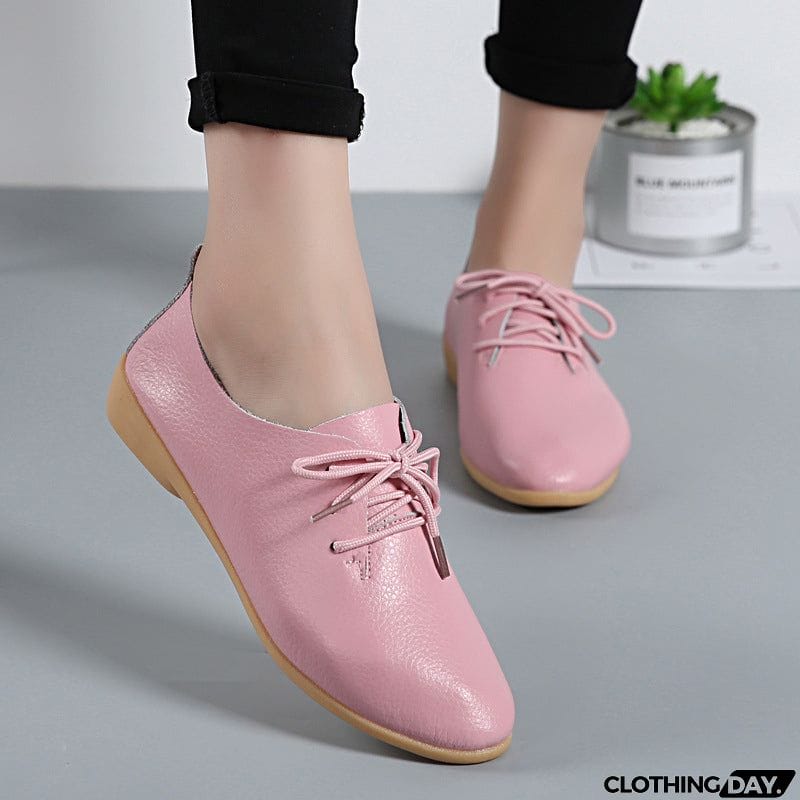 Solid Color Lightweight Round Toe Loafers