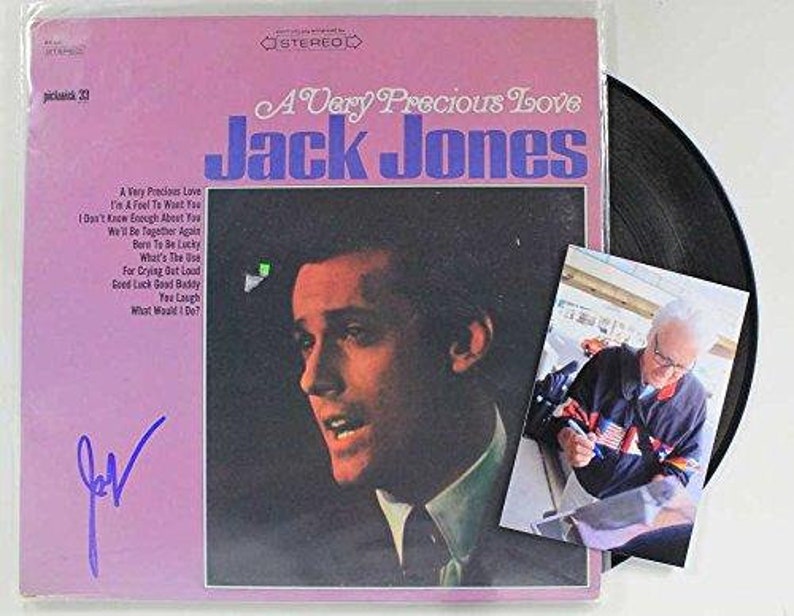 Jack Jones Signed Autographed A Very Precious Love