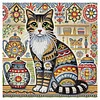 Diamond Painting-DIY Crystal Rhinestone Cat with Pattern