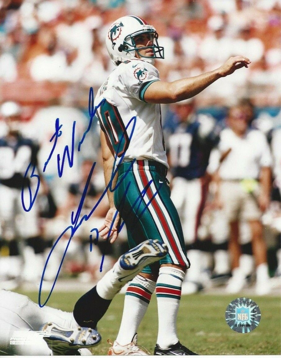 Olindo Mare Autographed 8x10 Miami DolphinsRare B860