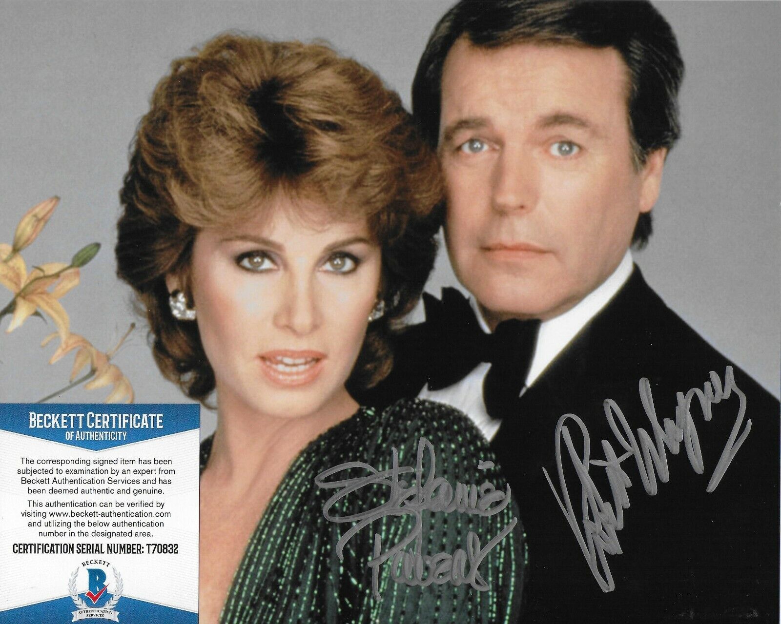 Robert Wagner & Stefanie Powers Original Autographed 8X10 Photo Poster painting w/Beckett COA