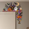 2pcs DIY Diamond Painting Halloween Door Corner Frame Wood(Halloween Pumpkin)
