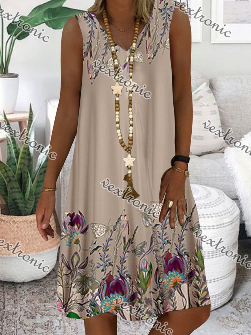 Women Long Sleeve V-neck Graphic Floral Printed Top