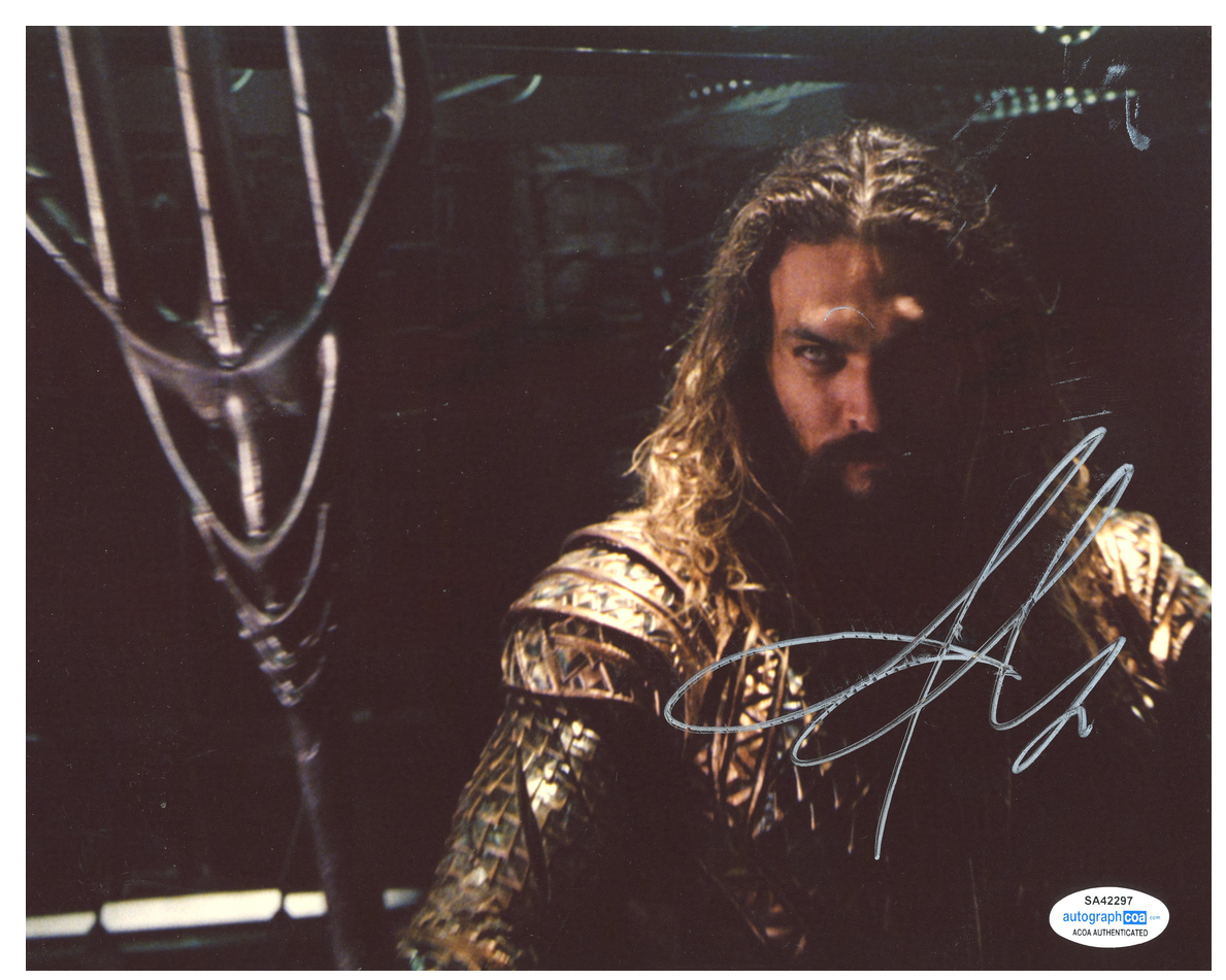 Jason Momoa SIGNED 10X8 Photo Poster painting Aquaman Genuine Signature AFTAL ACOA TPA (7477)