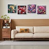 (US Local)4pcs/set Butterfly Flower-Crystal Rhinestone Diamond Painting(40x40cm)