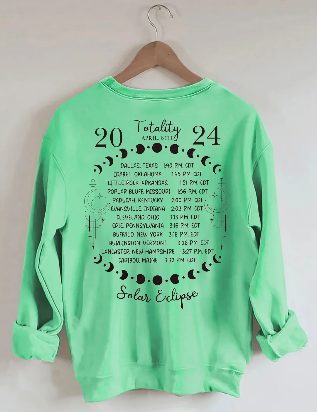 Total Solar Eclipse April 8th 2024 Sweatshirt