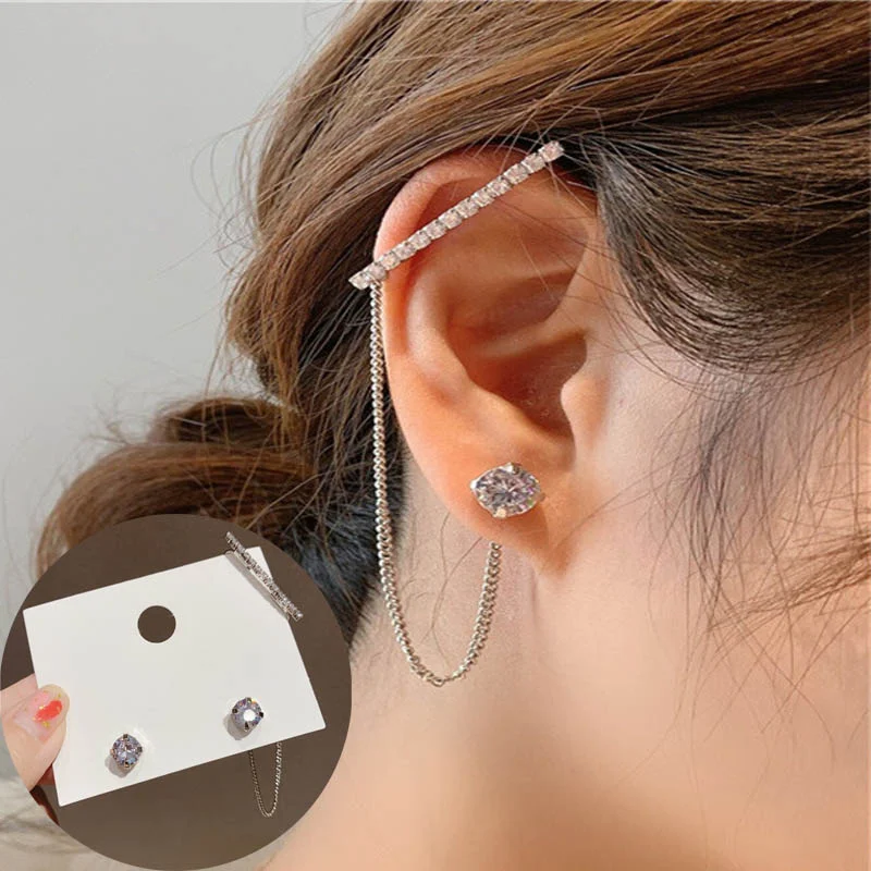 UsmallLifes King  Asymmetry Small square high-end earrings 2021 new fashion jewelry ELCNEPAL