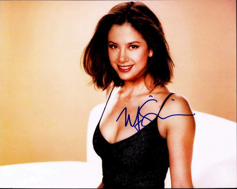 Mira Sorvino authentic signed celebrity 8x10 Photo Poster painting W/Cert Autographed A1