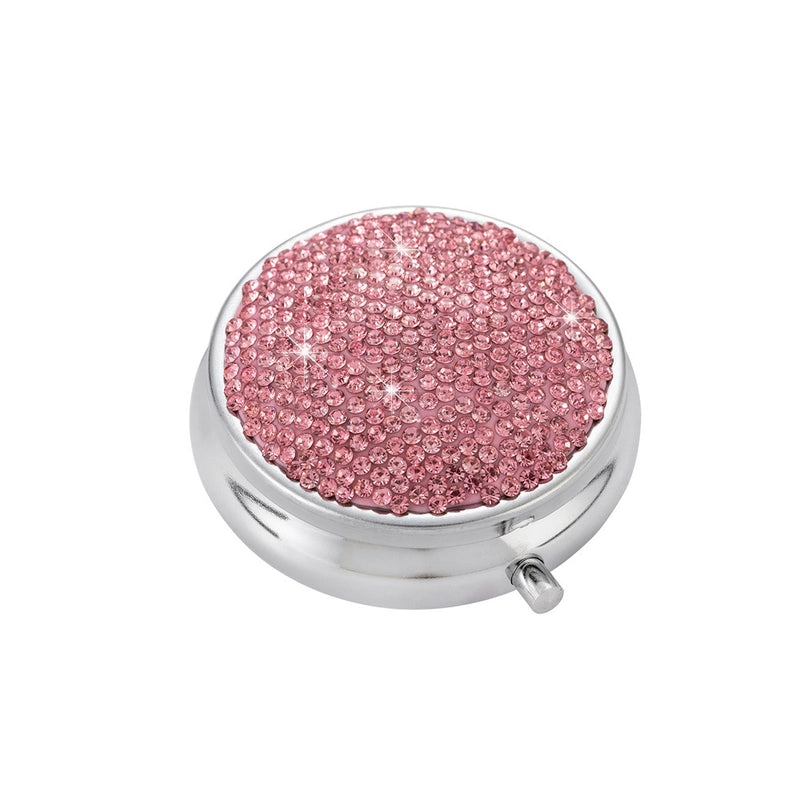 2 Pieces Casual Elegant Glam Solid Color Stainless Steel Rhinestone Soft Clay Storage Container Box