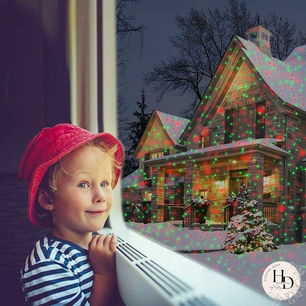 Moving Full Sky Star Laser Projector Landscape Lighting Red&Green Christmas Party LED Stage Light Outdoor Garden Lawn Laser Lamp