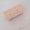 6 ROLLS Party Table Cloth Chair Decor Stars Gauze 15 x 220cm Mesh Styling Fabric