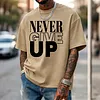 Oversize Bold Typography Design Print T-shirts by Inlyline