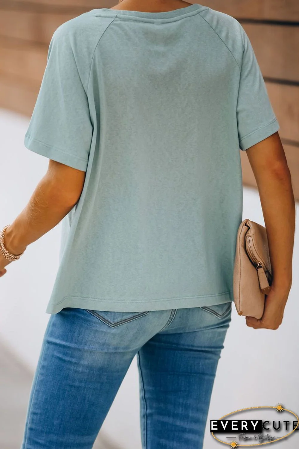 Green Snaps Pocketed Tee