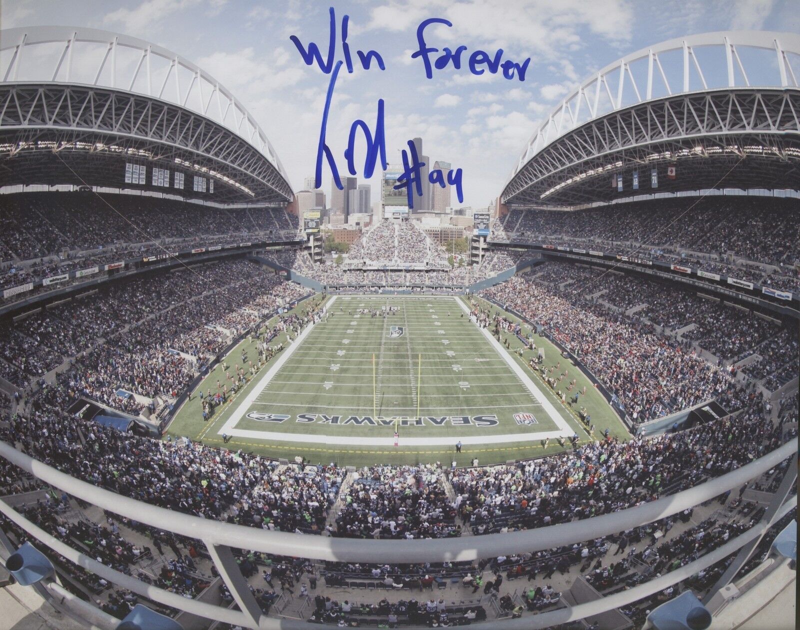 Tony McDaniel 8x10 Photo Poster painting Autographed Signed INSCR Seahawks SBXLVIII Champ SPH 72