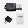 2 in 1 Wireless CarPlay Android Auto Adapter Plug & Play for Factory Wired Cars