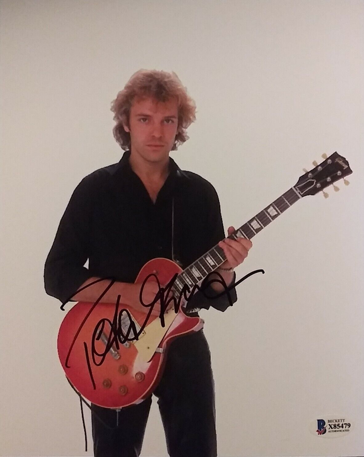 Peter Frampton signed 8 x 10 COA Beckett