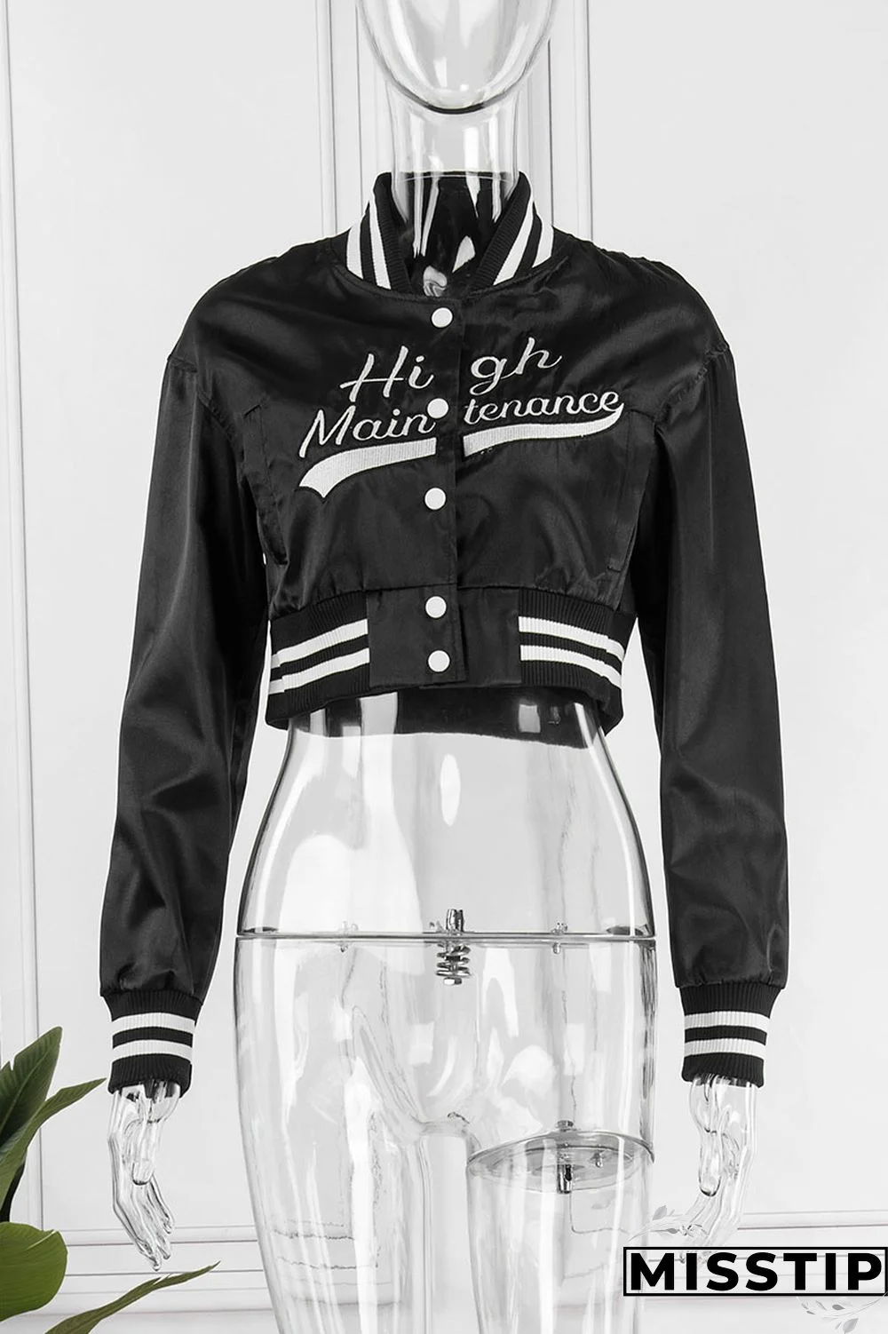 Green Casual Street Embroidered Patchwork Buckle Cardigan Collar Outerwear