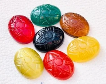 pornhint Pornhint Trending Gemstone 7 wonder Color Quartz Stones With Carved, Oval Shape Healing Gemstone . Multi Gemstone Crystal Quartz Christmas Gift.