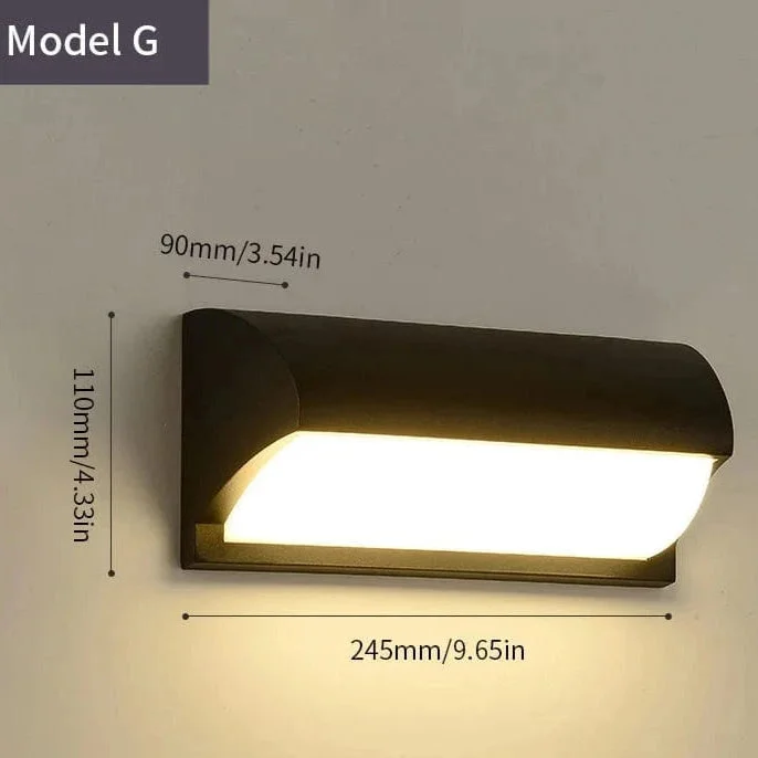 LED Outdoor Wall Light PIR Motion Sensor