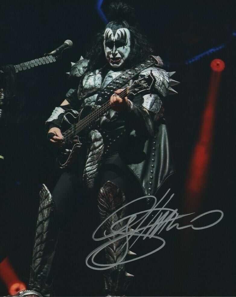 Gene Simmons Autographed Signed 8x10 Photo Poster painting ( Kiss ) REPRINT