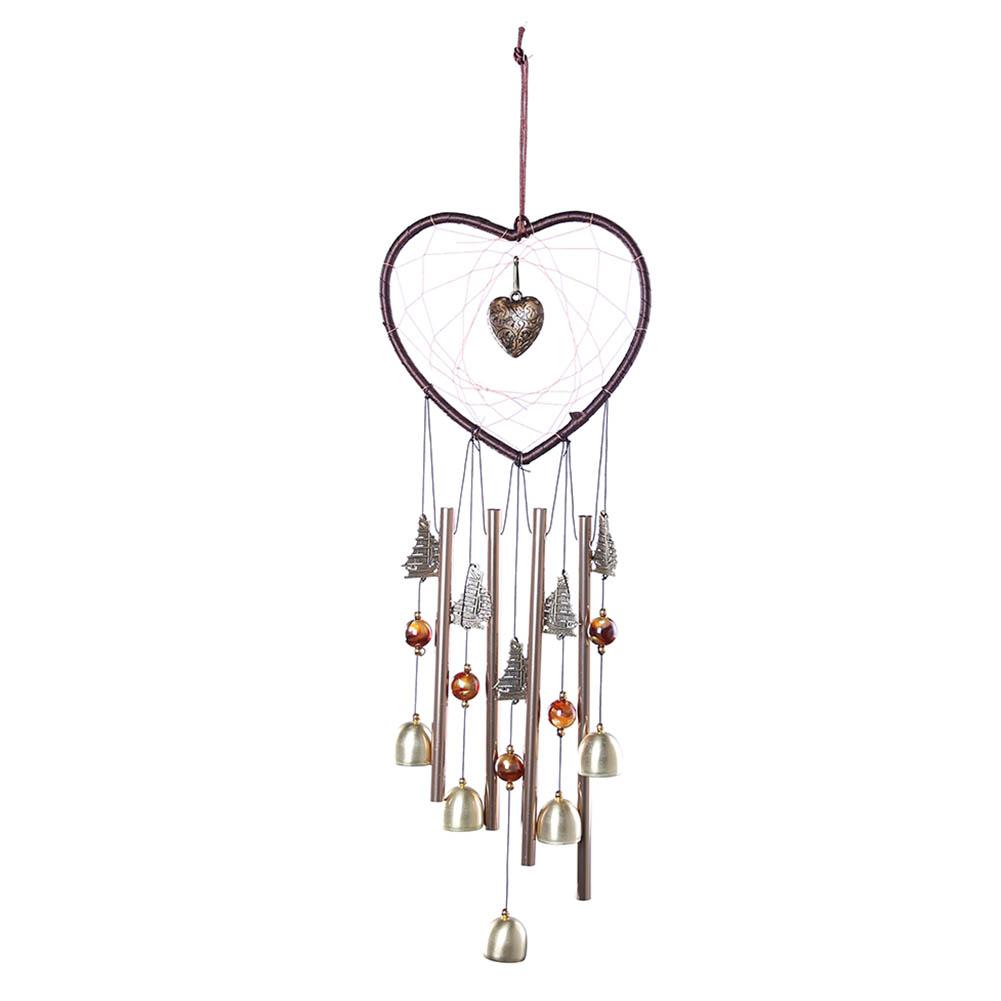 

Dreamcatcher Metal Tube Bell Wind Chimes Hanging Pendant Door Decor, Heart-shaped elephant, 501 Original