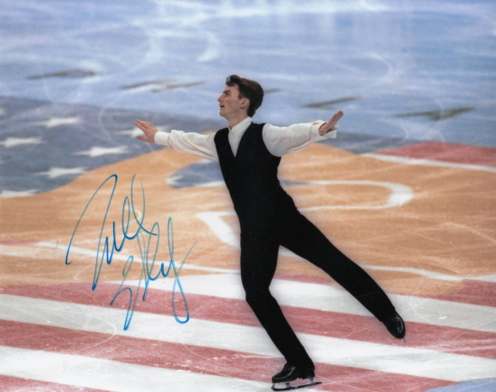 TODD ELDREDGE signed (USA OLYMPIC FIGURE SKATING) 8X10 *OLYMPICS* W/COA #1