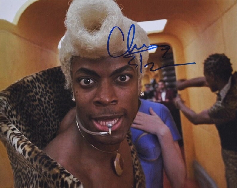 CHRIS TUCKER SIGNED Photo Poster painting The Fifth Element wcoa