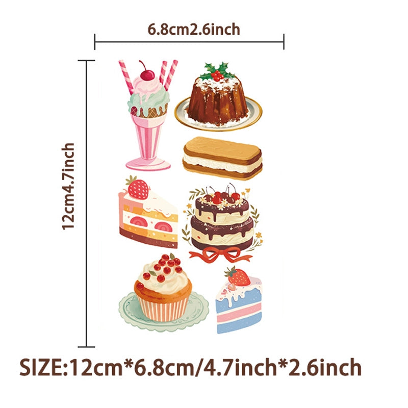 Cake Transfer Decal Tattoos & Body Art 10 PCS/Package
