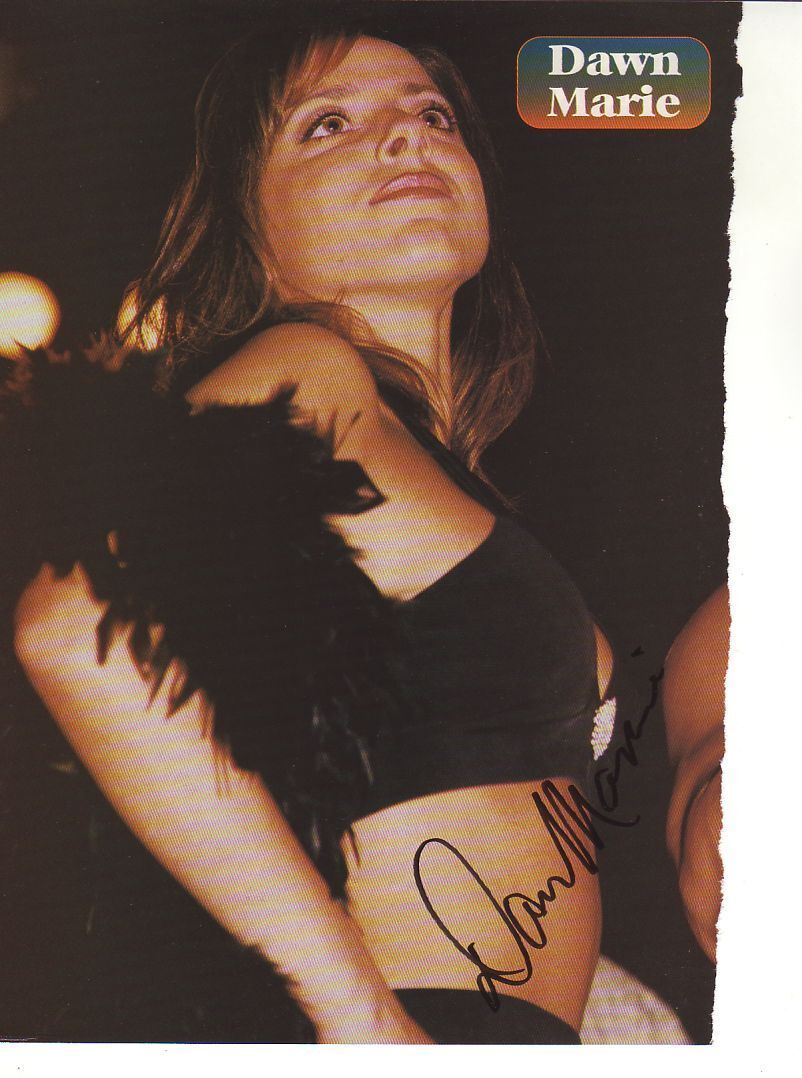 WWE WWF DAWN MARIE AUTOGRAPHED HAND SIGNED 8X10 Photo Poster painting WRESTLING PICTURE