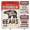 (Multi Style)Warning - Vintage Metal Signs - 30*40cm - Warning