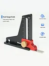 Woodworking Height Depth Measurement Al Alloy Adjustable Saw Blade Marking Ruler