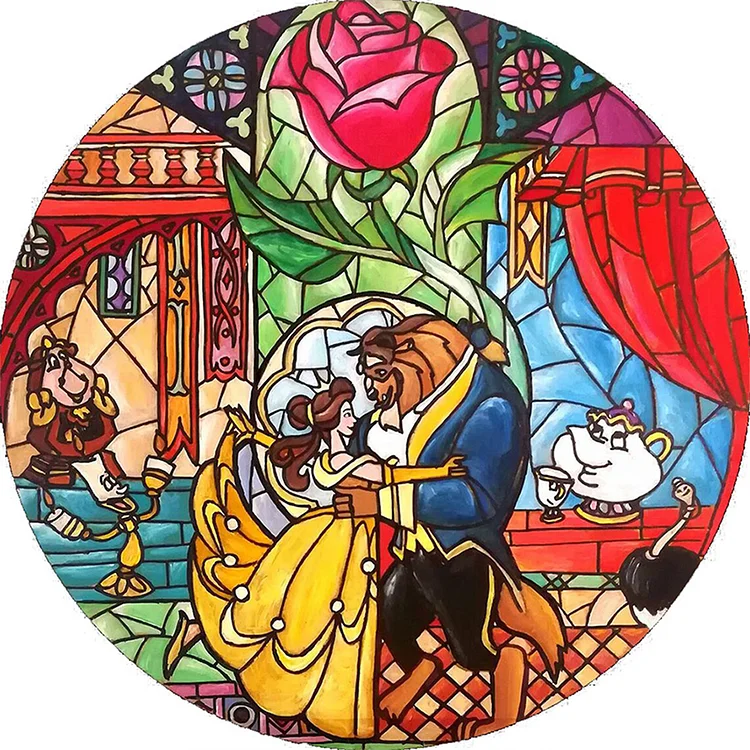 Beauty and the Beast - Paint By Numbers(50*50cm)