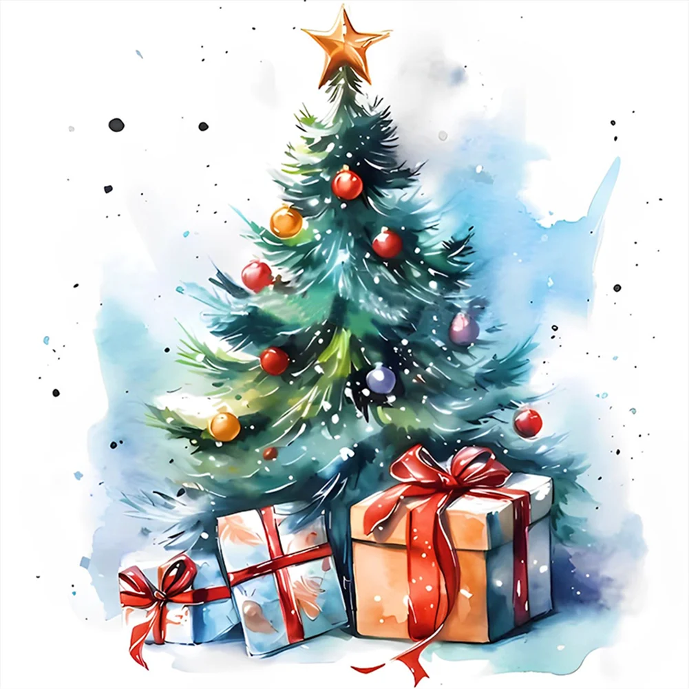 DIY Stamped Cross Stitch 11CT Full Embroidery 50*50cm - Christmas Tree