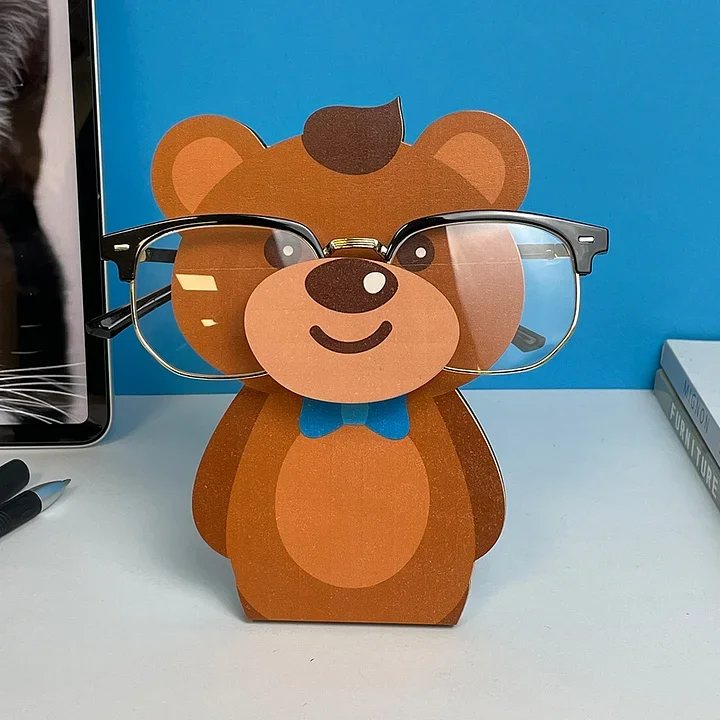 Glasses Holder Stand Gift -  Brown Bear[Brownie]